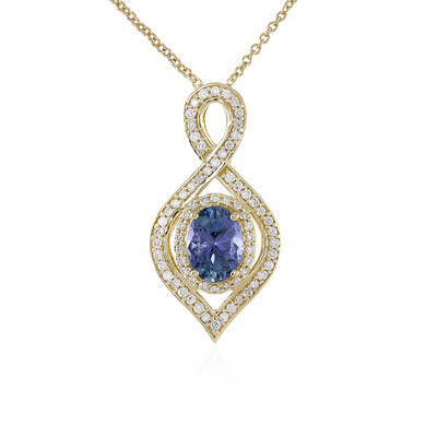 14K Unheated Tanzanite Gold Necklace (de Melo)