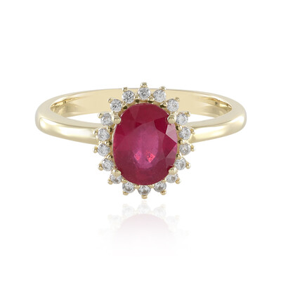 9K Bemainty Ruby Gold Ring