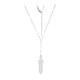 White Quartz Silver Necklace