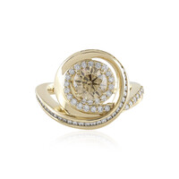 14K I2 Champagne Diamond Gold Ring (de Melo)