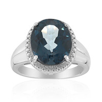 London Blue Topaz Silver Ring