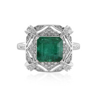 18K AAA Zambian Emerald Gold Ring (AMAYANI)