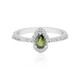 Ceylon Green Zircon Silver Ring