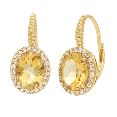 Citrine Silver Earrings