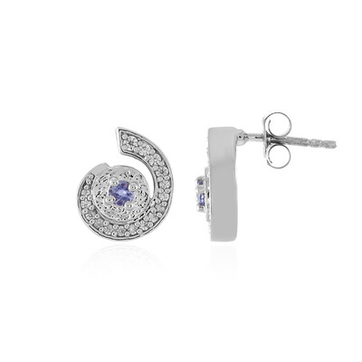 Tanzanite Silver Earrings