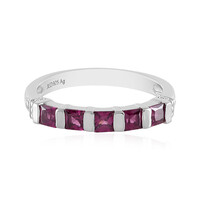 Rhodolite Silver Ring