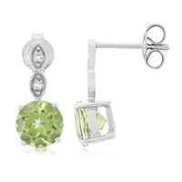 Kiwi Topaz Silver Earrings