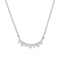 White Topaz Silver Necklace