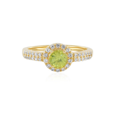 Sphene Silver Ring