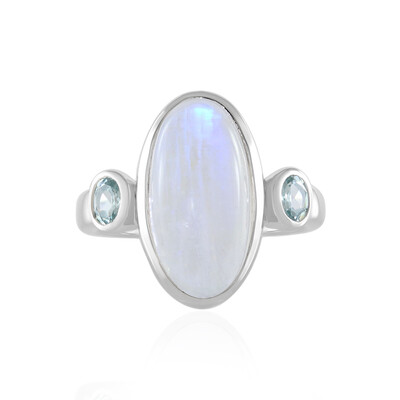 Blue Moonstone Silver Ring (KM by Juwelo)