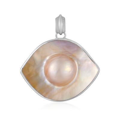 Mabe Pearl Silver Pendant (Bali Barong)