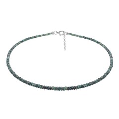 Brazilian Emerald Silver Necklace