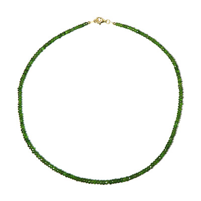 Russian Diopside Silver Necklace (Riya)