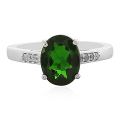 Russian Diopside Silver Ring