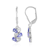 Tanzanite Silver Earrings