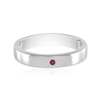 Noble Red Spinel Silver Ring