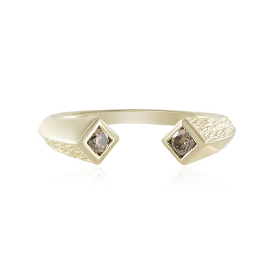 9K I2 Champagne Diamond Gold Ring (de Melo)