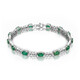 Zambian Emerald Silver Bracelet