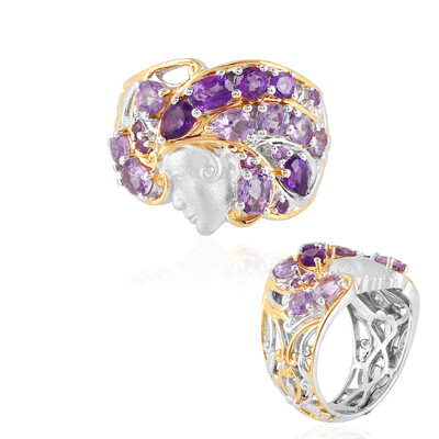 Amethyst Silver Ring (Gems en Vogue)