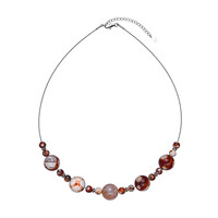 Desert Eye Agate Silver Necklace