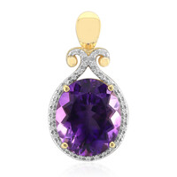 9K Moroccan Amethyst Gold Pendant