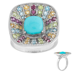 Sleeping Beauty Turquoise Silver Ring