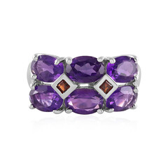 Zambian Amethyst Silver Ring