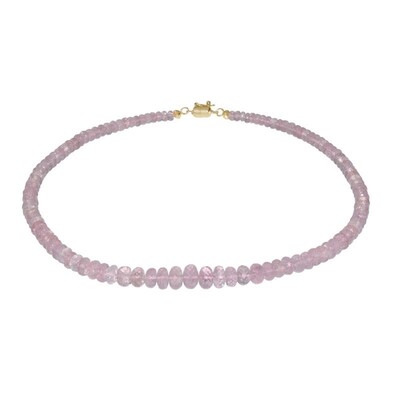 Morganite Silver Necklace