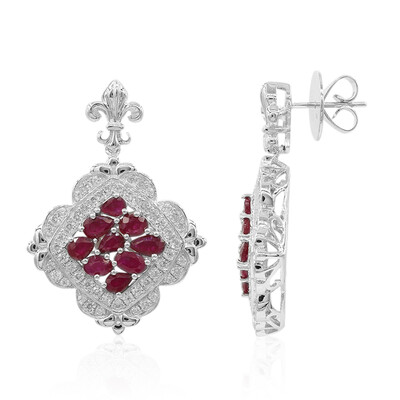 Ruby Silver Earrings (Dallas Prince Designs)