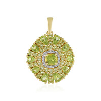 Peridot Silver Pendant