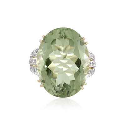 9K Rio Grande Green Amethyst Gold Ring