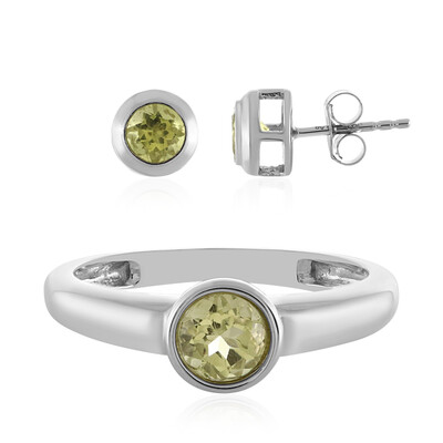 Ouro Verde Quartz Silver Ring