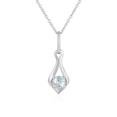 Aquamarine Silver Necklace