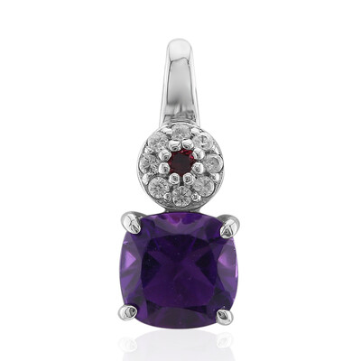 Amethyst Silver Pendant