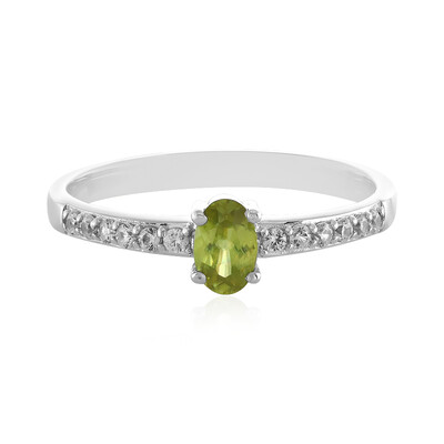 Sphene Silver Ring