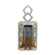 18K Ukrainian Bi-Colour Topaz Gold Pendant (AMAYANI)