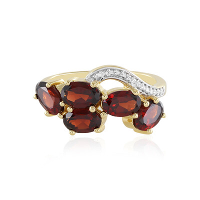 Mozambique Garnet Silver Ring