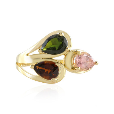 Fancy Tourmaline Silver Ring