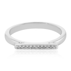 I3 (I) Diamond Silver Ring