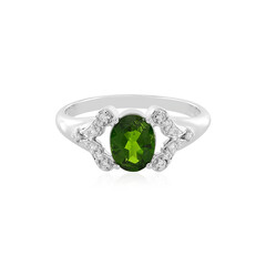 Russian Diopside Silver Ring