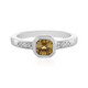 Yellow Zircon Silver Ring