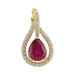 Bemainty Ruby Silver Pendant