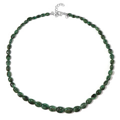 Socoto Emerald Silver Necklace