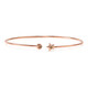 9K SI1 Argyle Rose De France Diamond Gold Bangle (Annette)