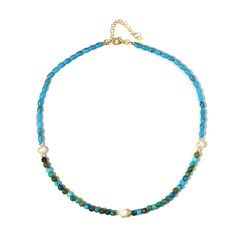 Turquoise Silver Necklace (Riya)