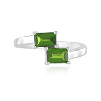 Russian Diopside Silver Ring