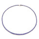 Tanzanite Silver Necklace (Gems en Vogue)