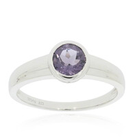 Blueberry Quartz Silver Ring