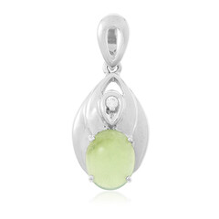 Imperial Chrysoprase Silver Pendant