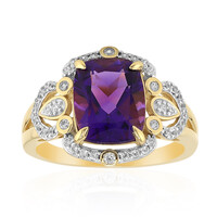 9K Siberian Amethyst Gold Ring (Adela Gold)